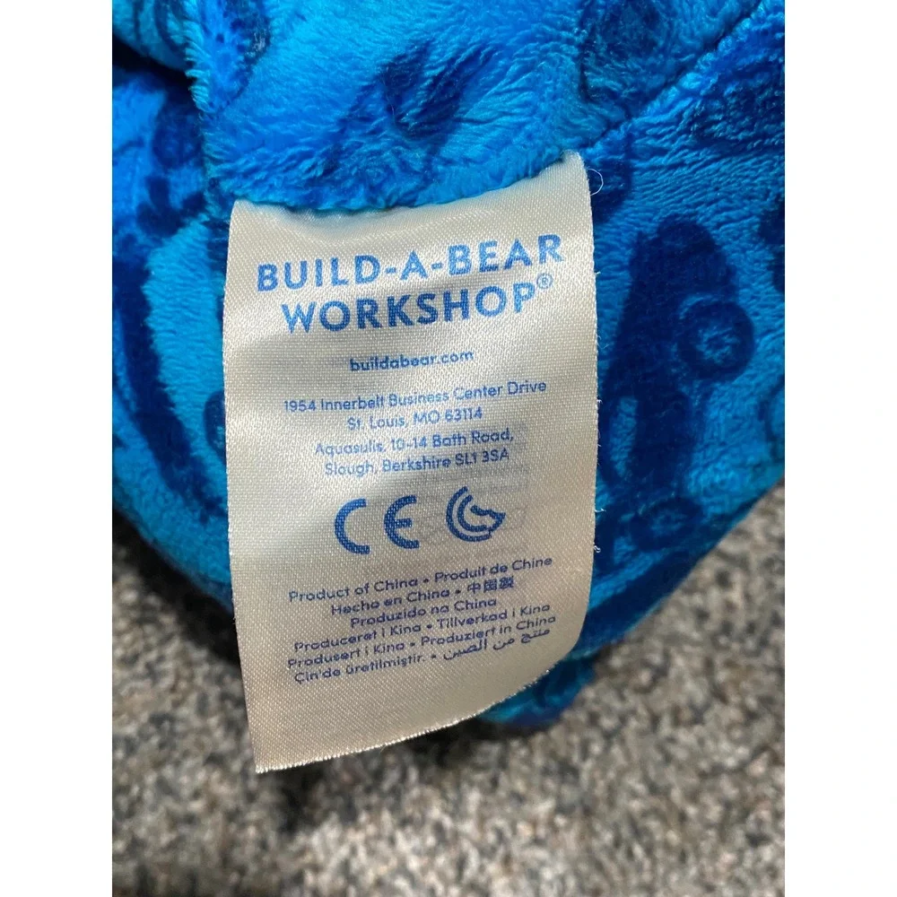 Build-A-Bear Hot Wheels Plush Unisex OS Blue Good Car Print Teddy Bear